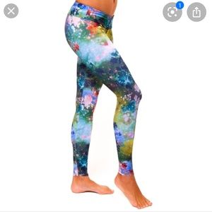Onzie floral galaxy leggings